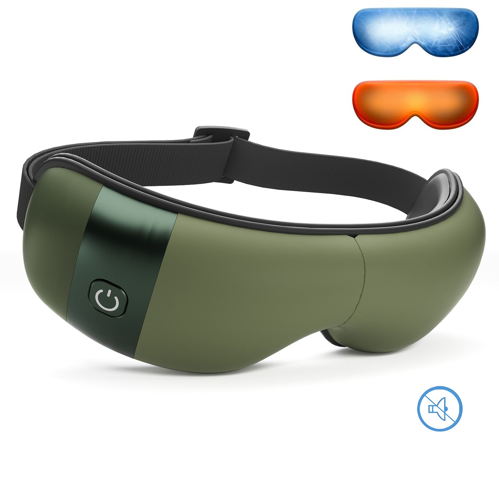 Eye Massager with Heat and Cooling for Migraines Dry Eyes, Dark Circles, Rechargeable Cold Heated Eye Massager Gifts for Women and Men