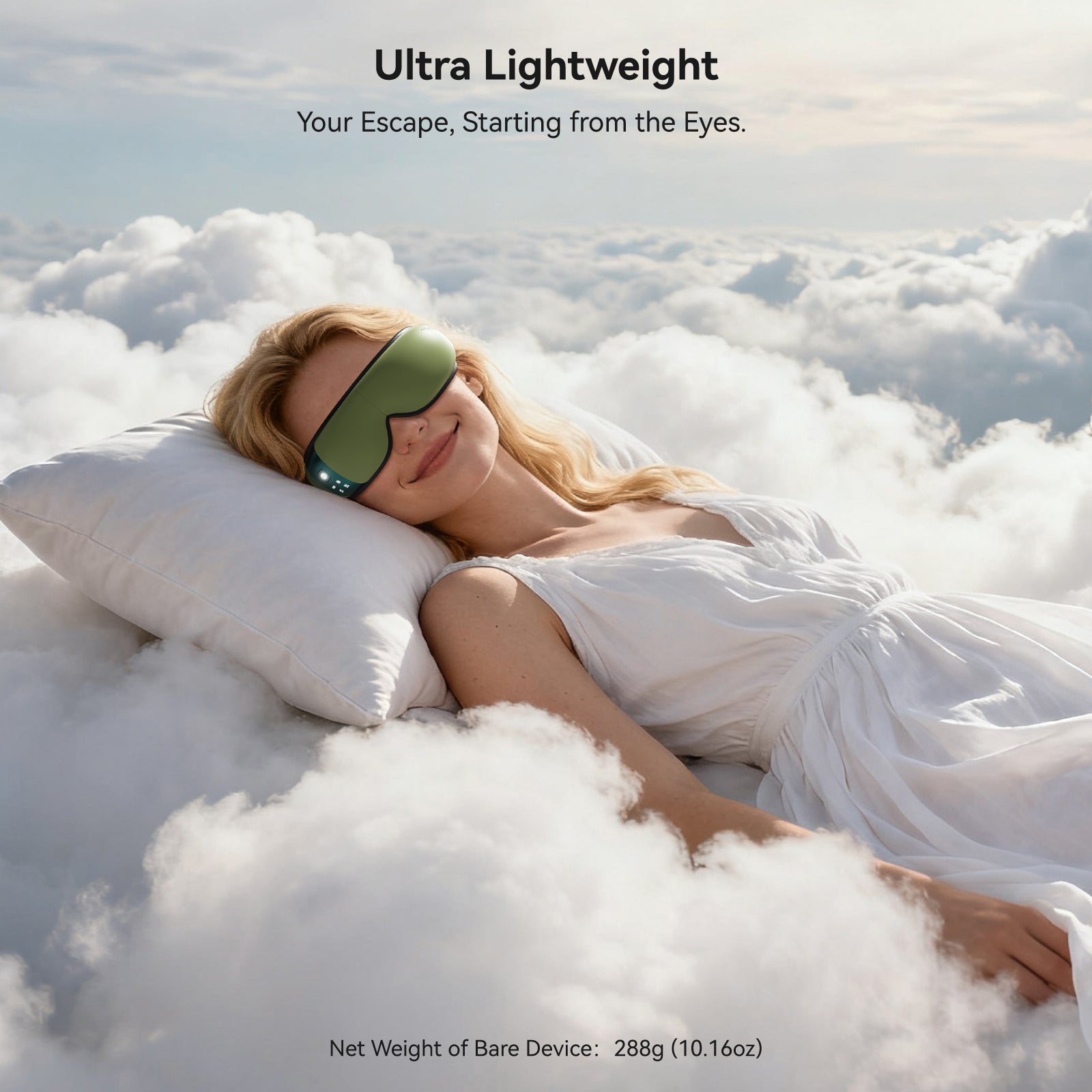 Eye Massager with Heat and Cooling for Migraines Dry Eyes, Dark Circles, Rechargeable Cold Heated Eye Massager Gifts for Women and Men