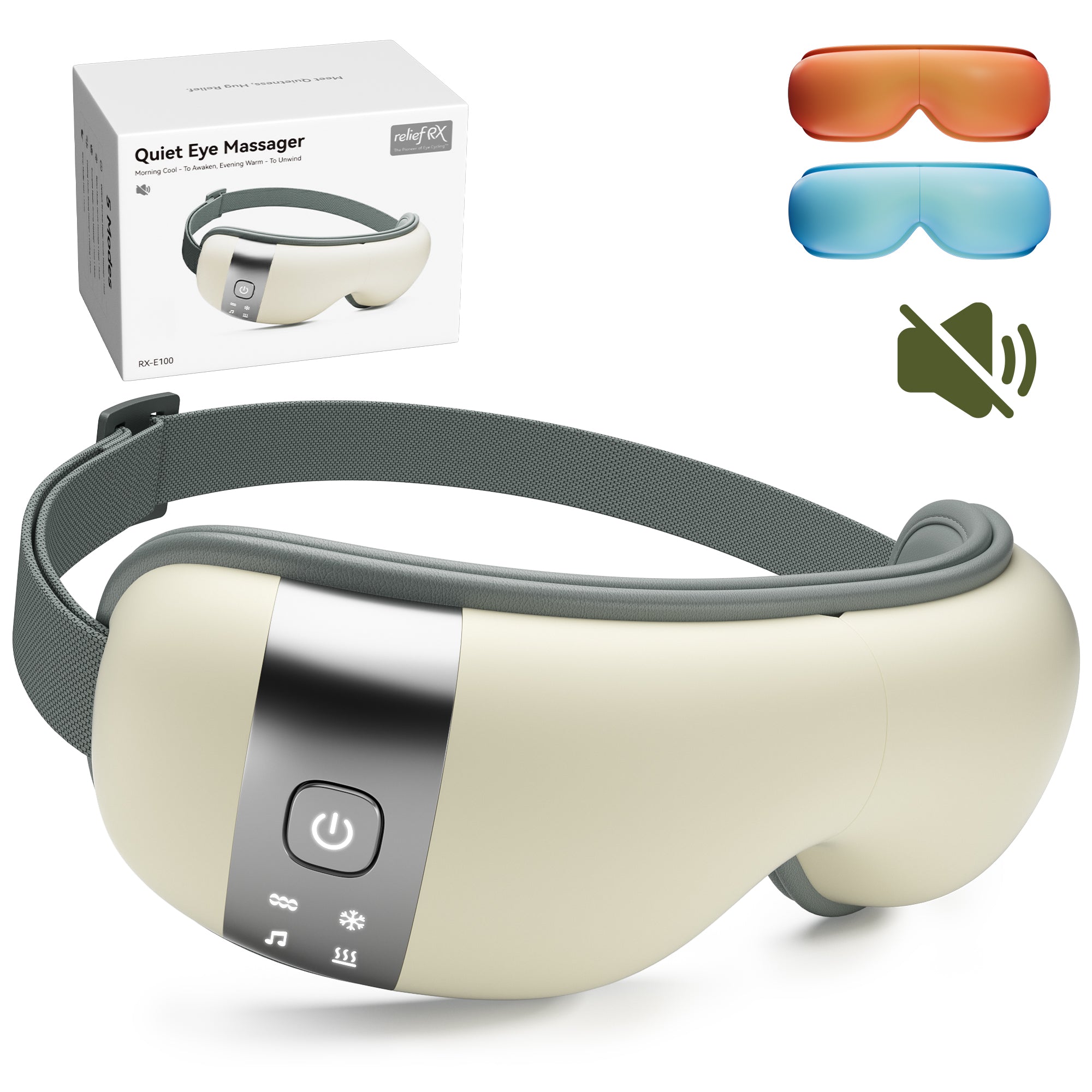 Eye Massager with Heat and Cooling Gifts for Women Mom Smart Sleep Mask for Dry Eyes Relax, Reduce Strain for Men Dad Her Him