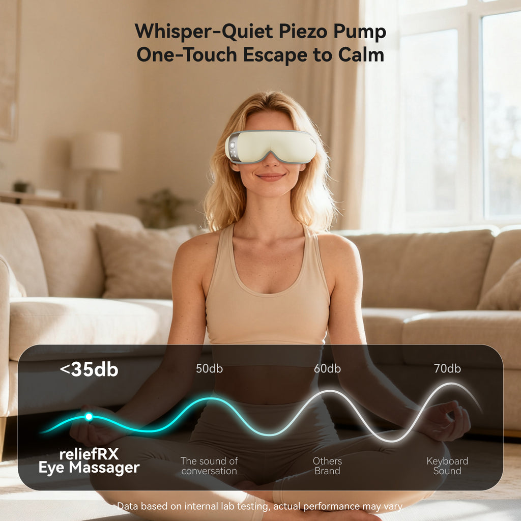 Eye Massager with Heat and Cooling Gifts for Women Mom Smart Sleep Mask for Dry Eyes Relax, Reduce Strain for Men Dad Her Him