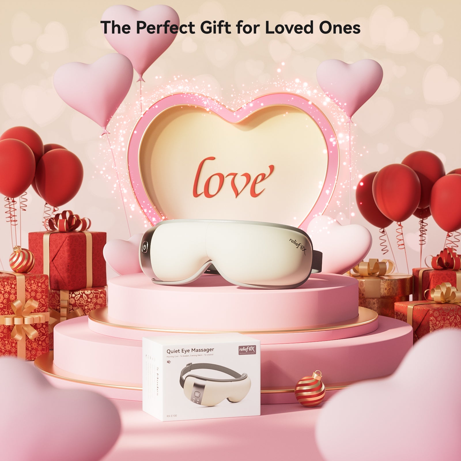 Eye Massager with Heat and Cooling Gifts for Women Mom Smart Sleep Mask for Dry Eyes Relax, Reduce Strain for Men Dad Her Him